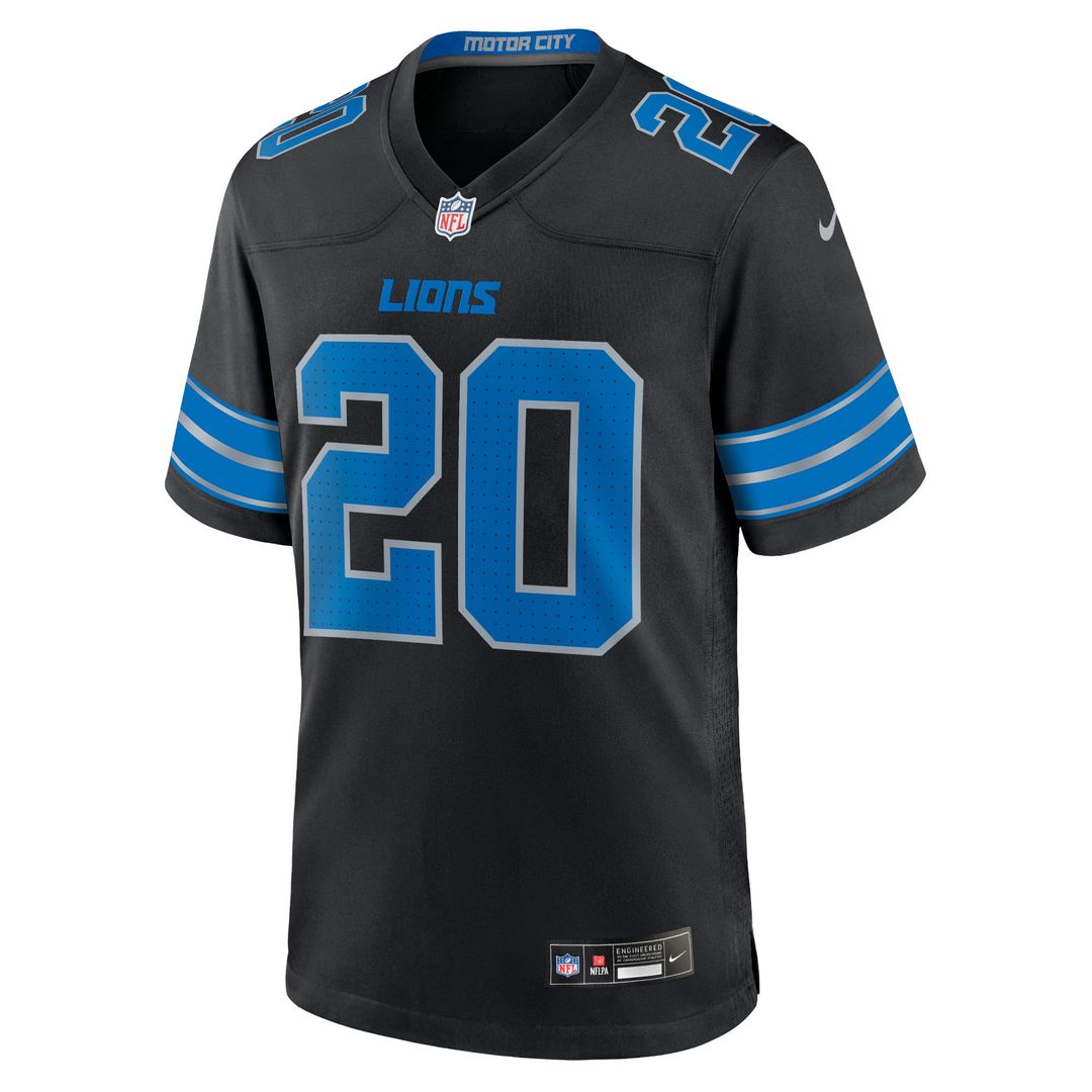 Barry Sanders Detroit Lions 2nd Alternate Game Jersey - Black