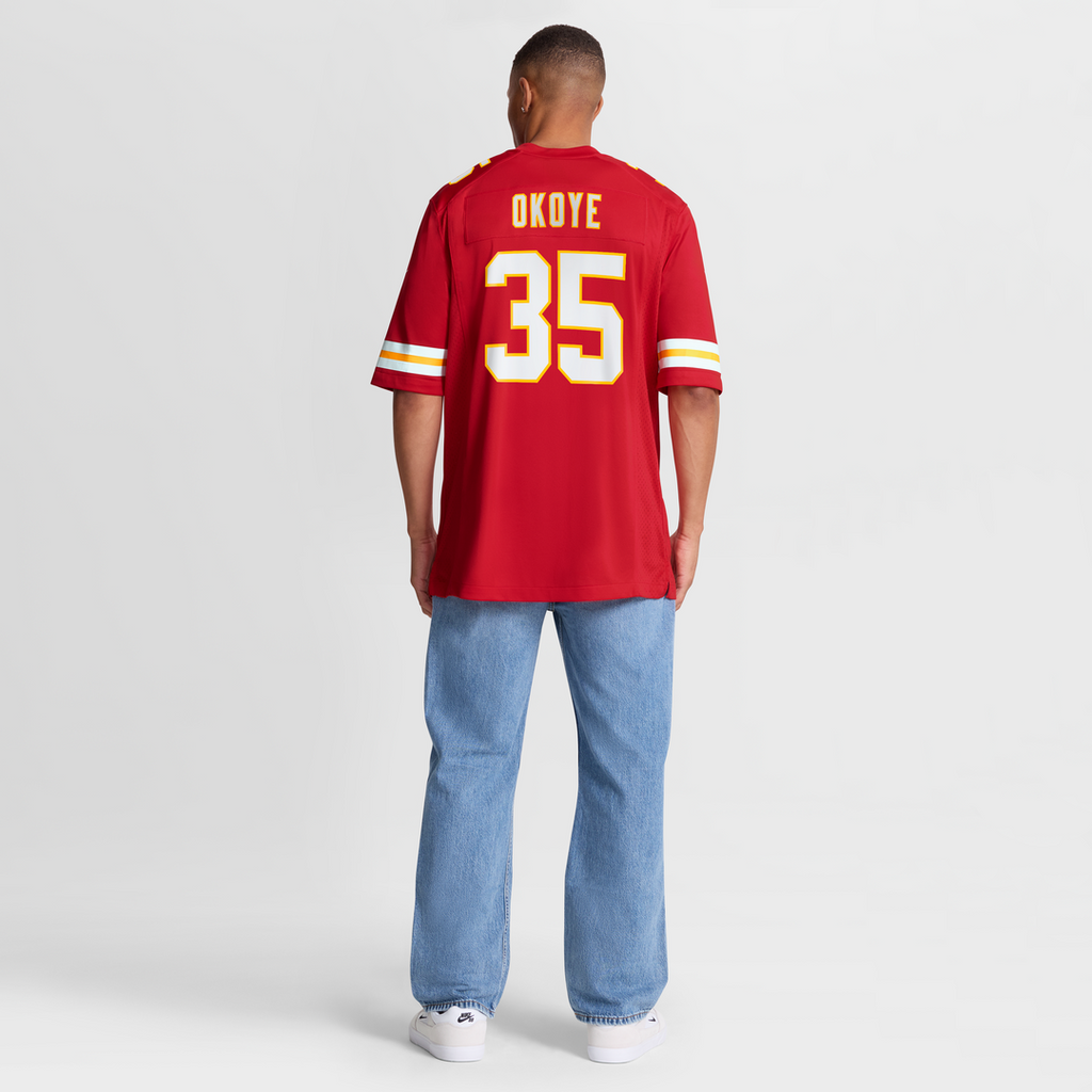 Christian Okoye Kansas City Chiefs Game Jersey - Red