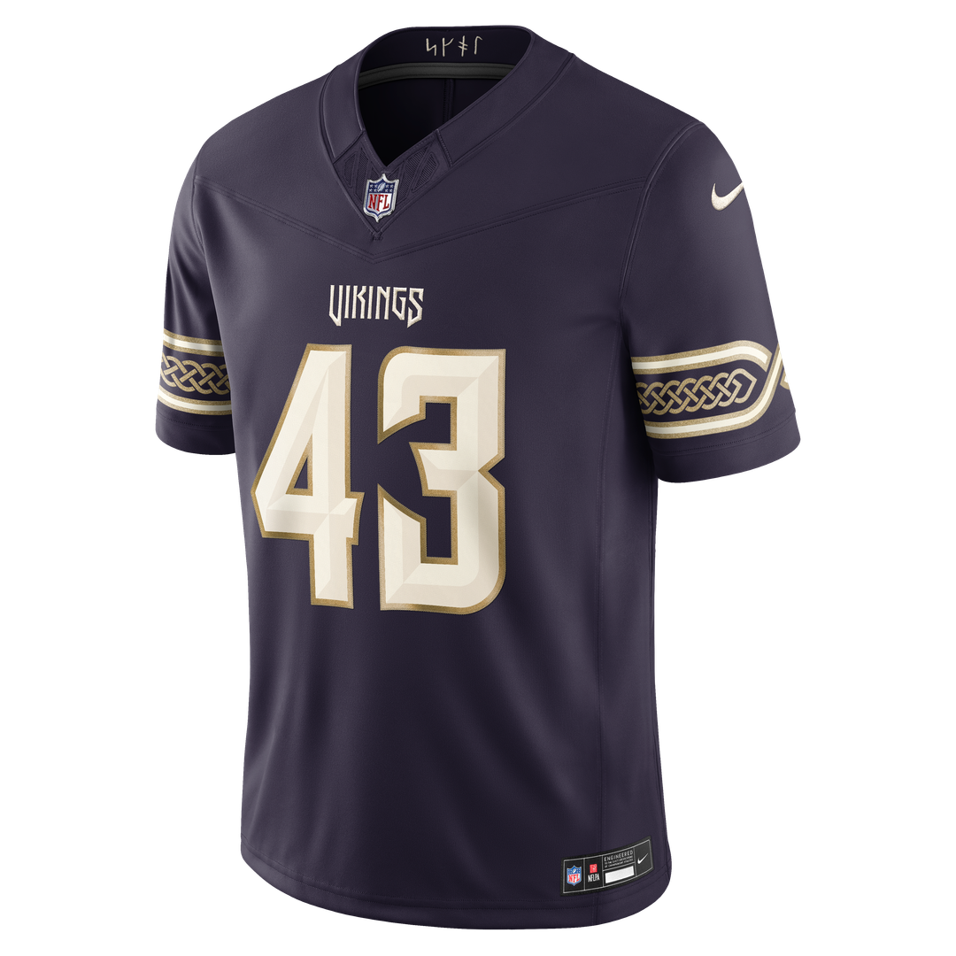 Andrew Van Ginkel Minnesota Vikings 2026 Rivalries Collection Stitched Limited Jersey - Purple