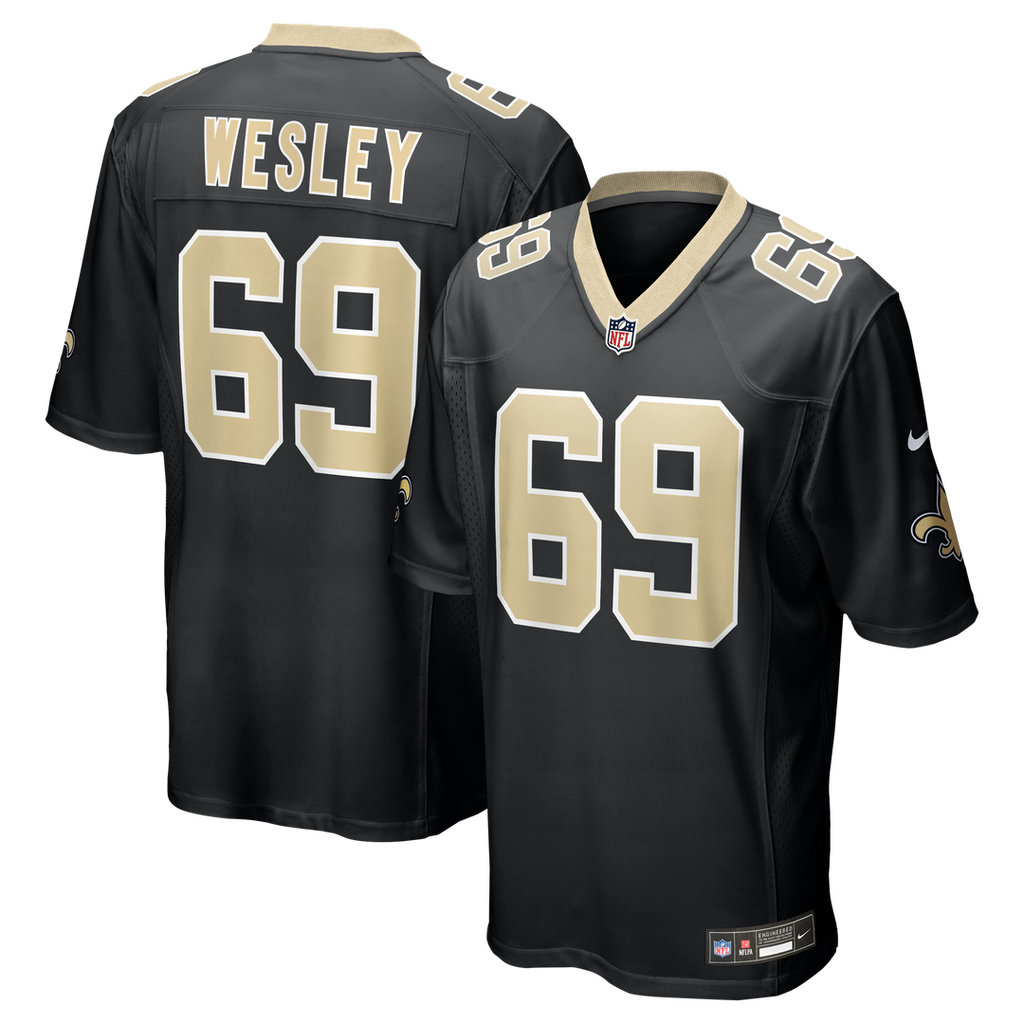 Barry Wesley New Orleans Saints Game Jersey - Black