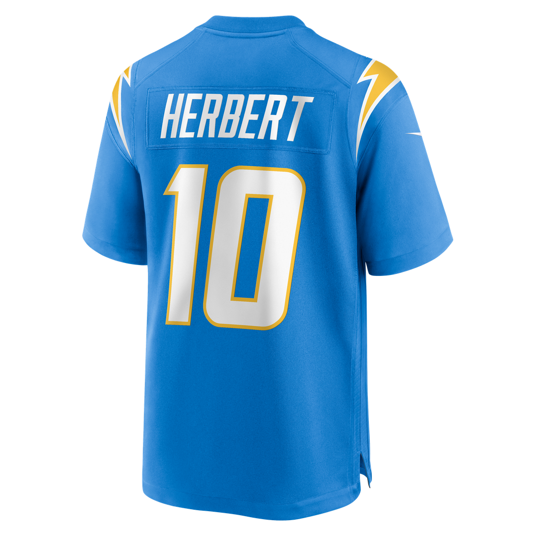 Justin Herbert Los Angeles Chargers Game Jersey - Powder Blue