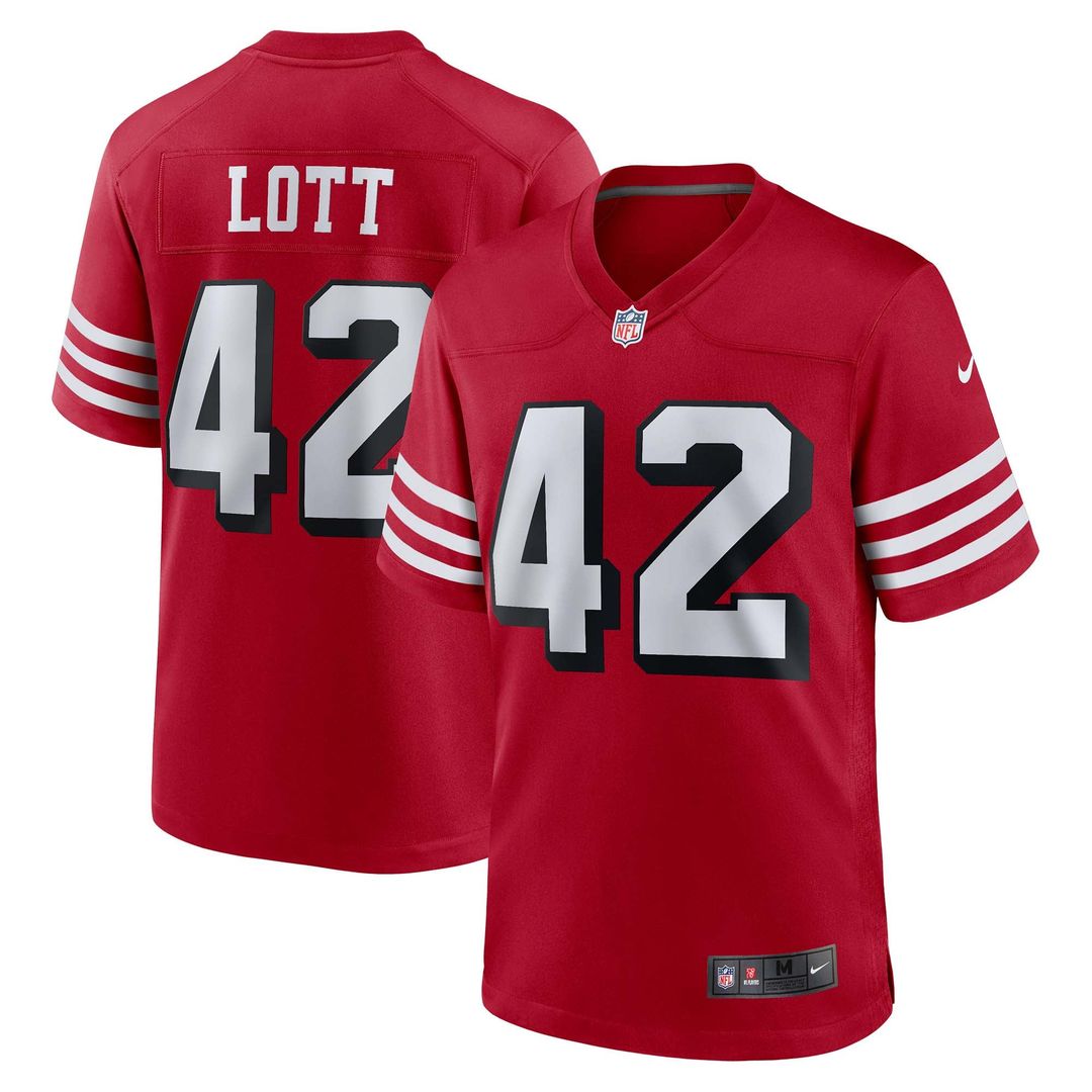 Ronnie Lott San Francisco 49ers Alternate Game Jersey - Scarlet