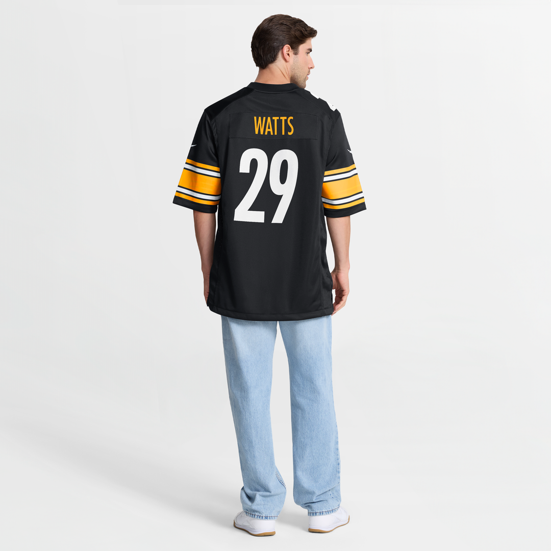 Ryan Watts Pittsburgh Steelers Game Jersey - Black