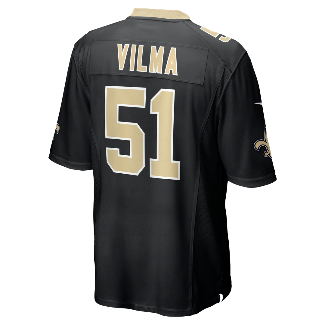 Jonathan Vilma New Orleans Saints Game Jersey - Black