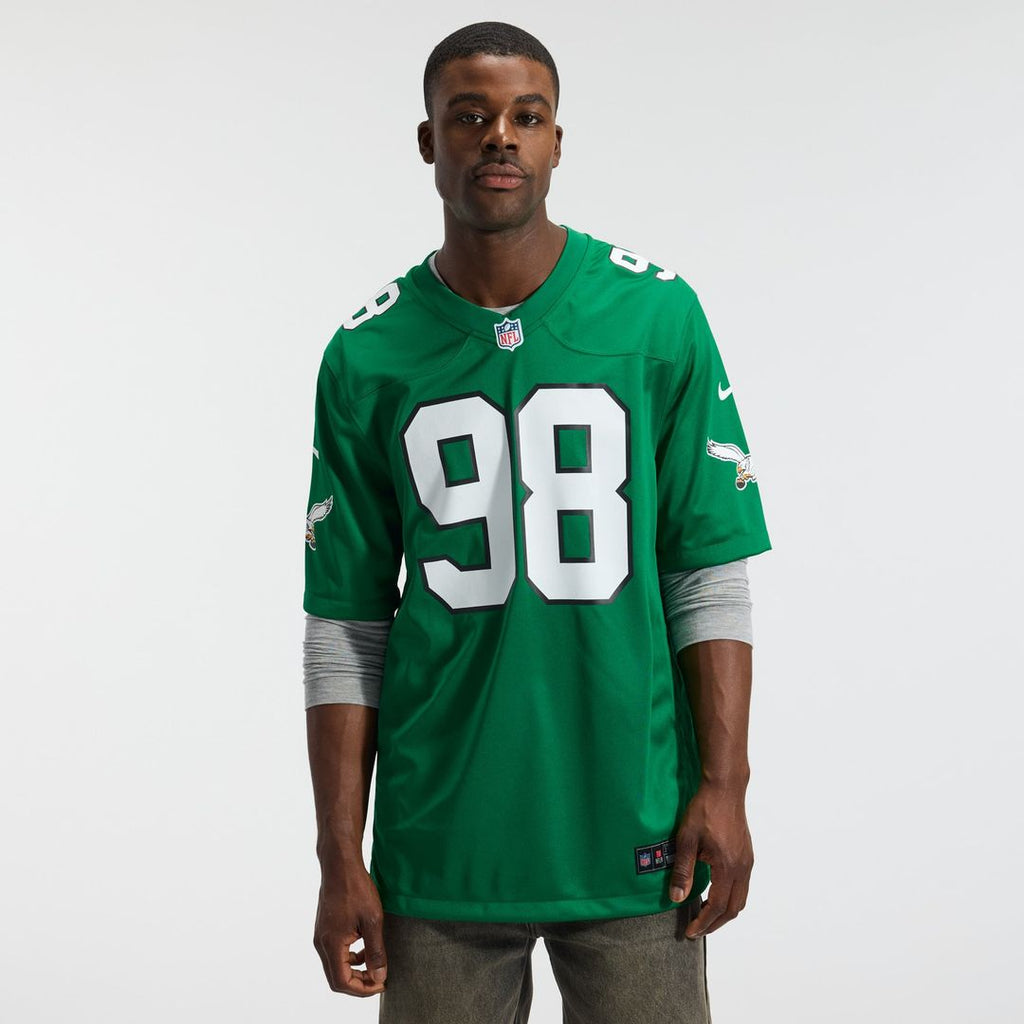 Jalen Carter Philadelphia Eagles Game Jersey - Midnight Green