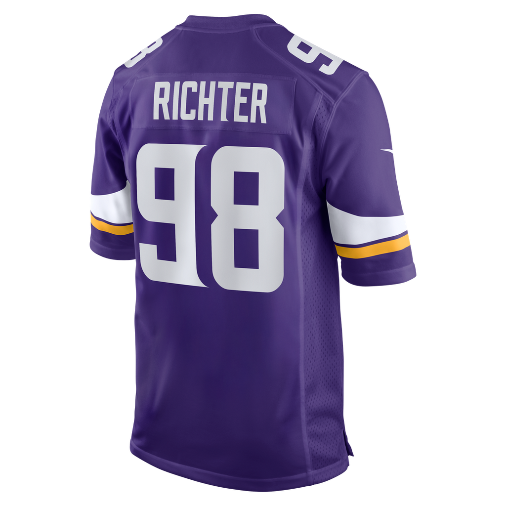 Bo Richter Minnesota Vikings Game Jersey - Purple