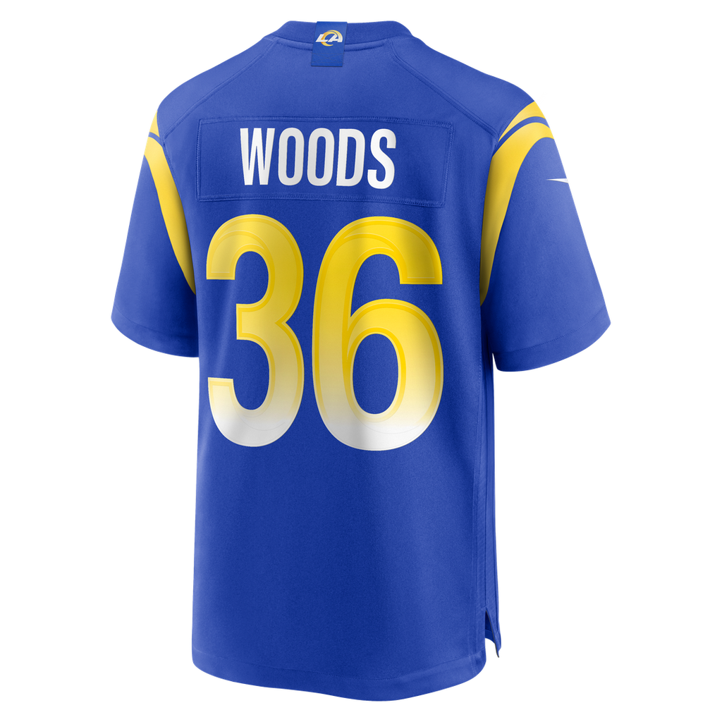 Charles Woods Los Angeles Rams Game Jersey - Royal Blue