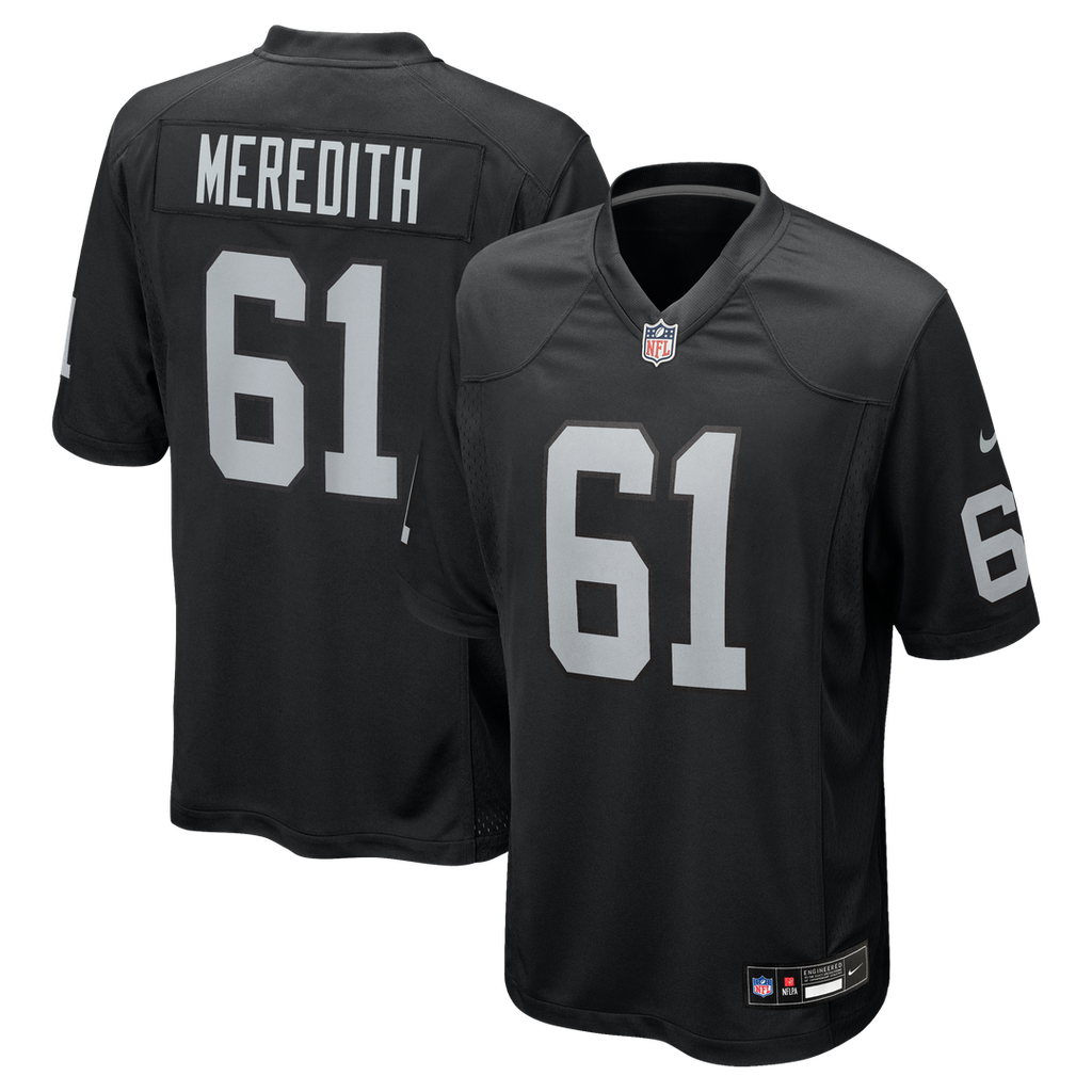 Jordan Meredith Las Vegas Raiders Game Jersey - Black
