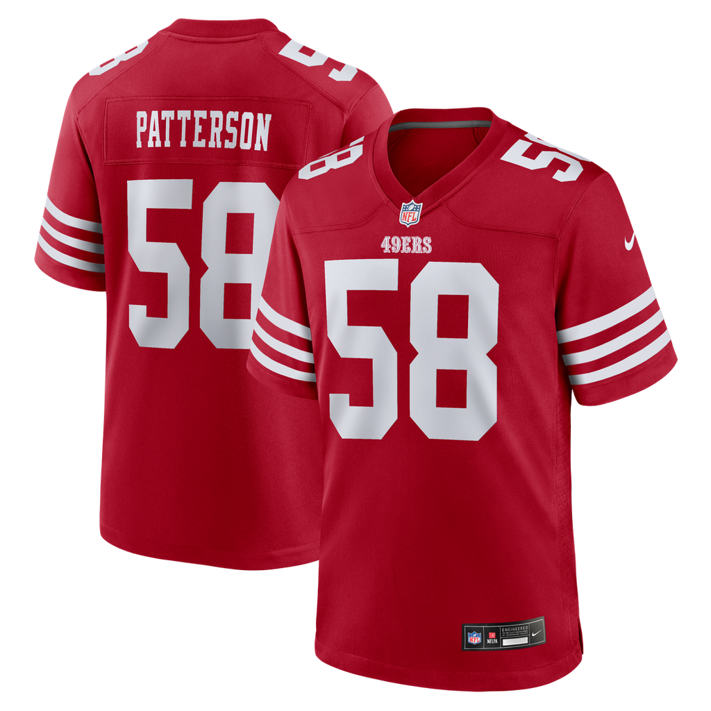 Jarrett Patterson San Francisco 49ers Game Jersey - Scarlet