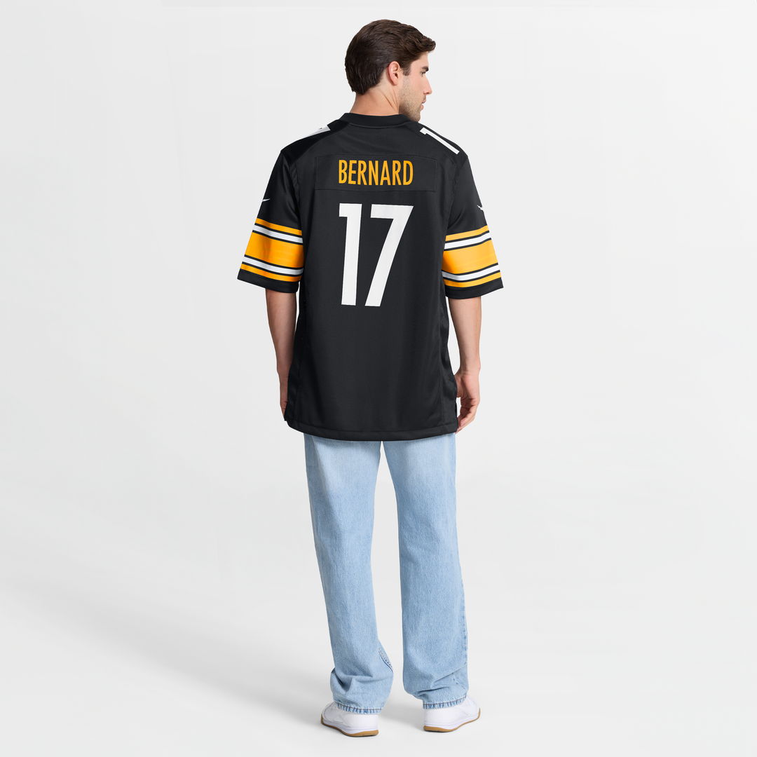 Germie Bernard Pittsburgh Steelers Game Jersey - Black
