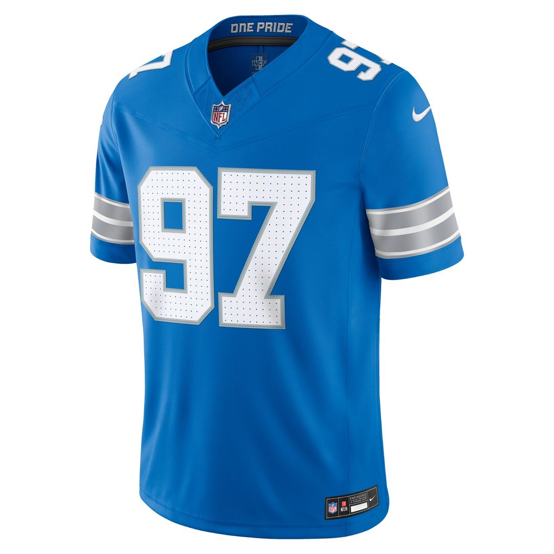Aidan Hutchinson Detroit Lions Vapor F.U.S.E. Stitched Limited Jersey - White