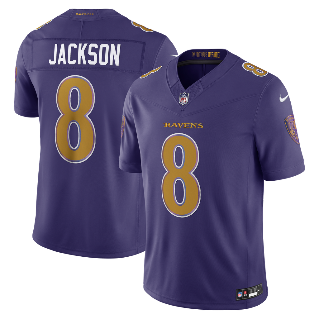 Lamar Jackson Baltimore Ravens Alternate Vapor F.U.S.E. Stitched Limited Jersey - Purple
