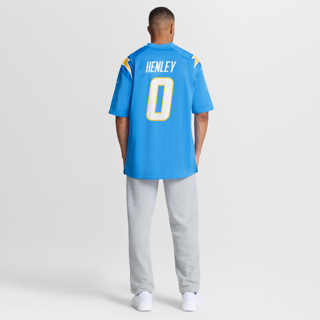 Daiyan Henley Los Angeles Chargers Game Jersey - Powder Blue