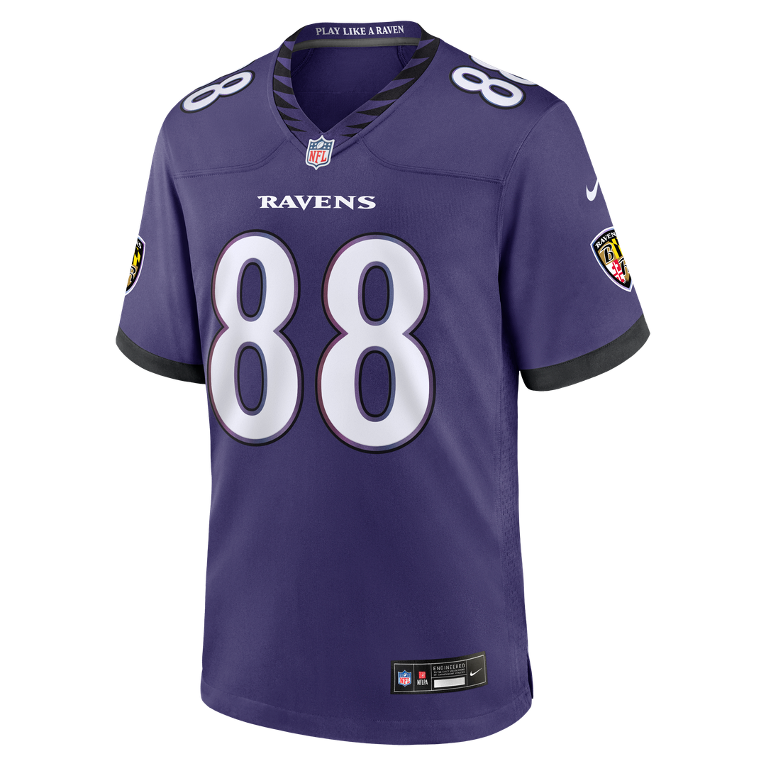 Matthew Hibner Baltimore Ravens Game Jersey - Purple