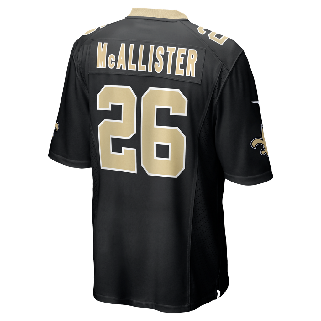 Deuce McAllister New Orleans Saints Game Jersey - Black