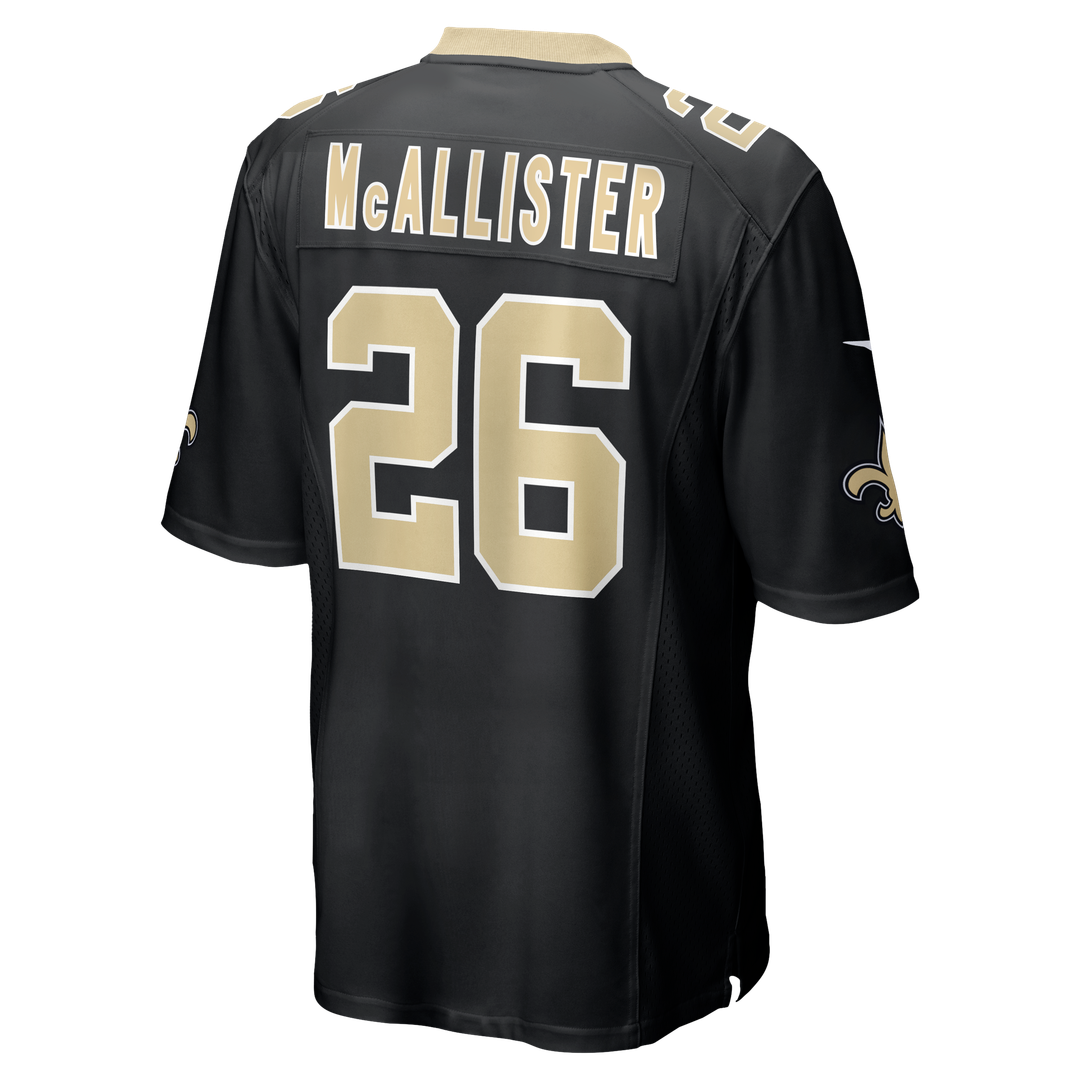 Deuce McAllister New Orleans Saints Game Jersey - Black