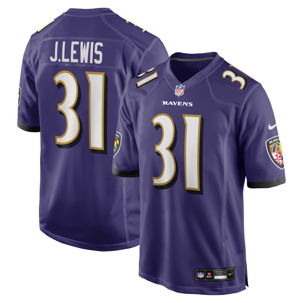 Jamal Lewis Baltimore Ravens Game Jersey - Purple