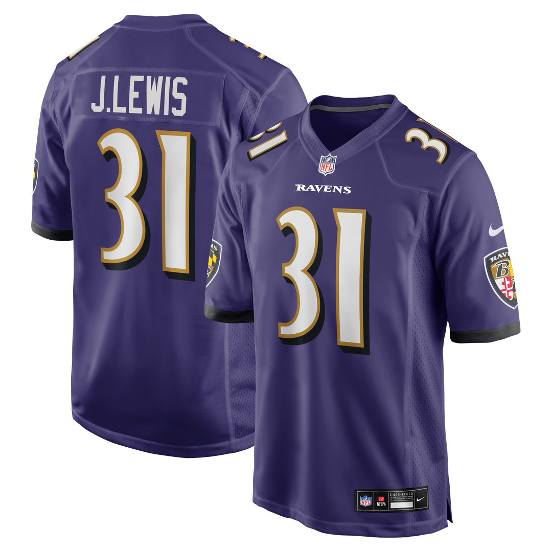 Jamal Lewis Baltimore Ravens Game Jersey - Purple