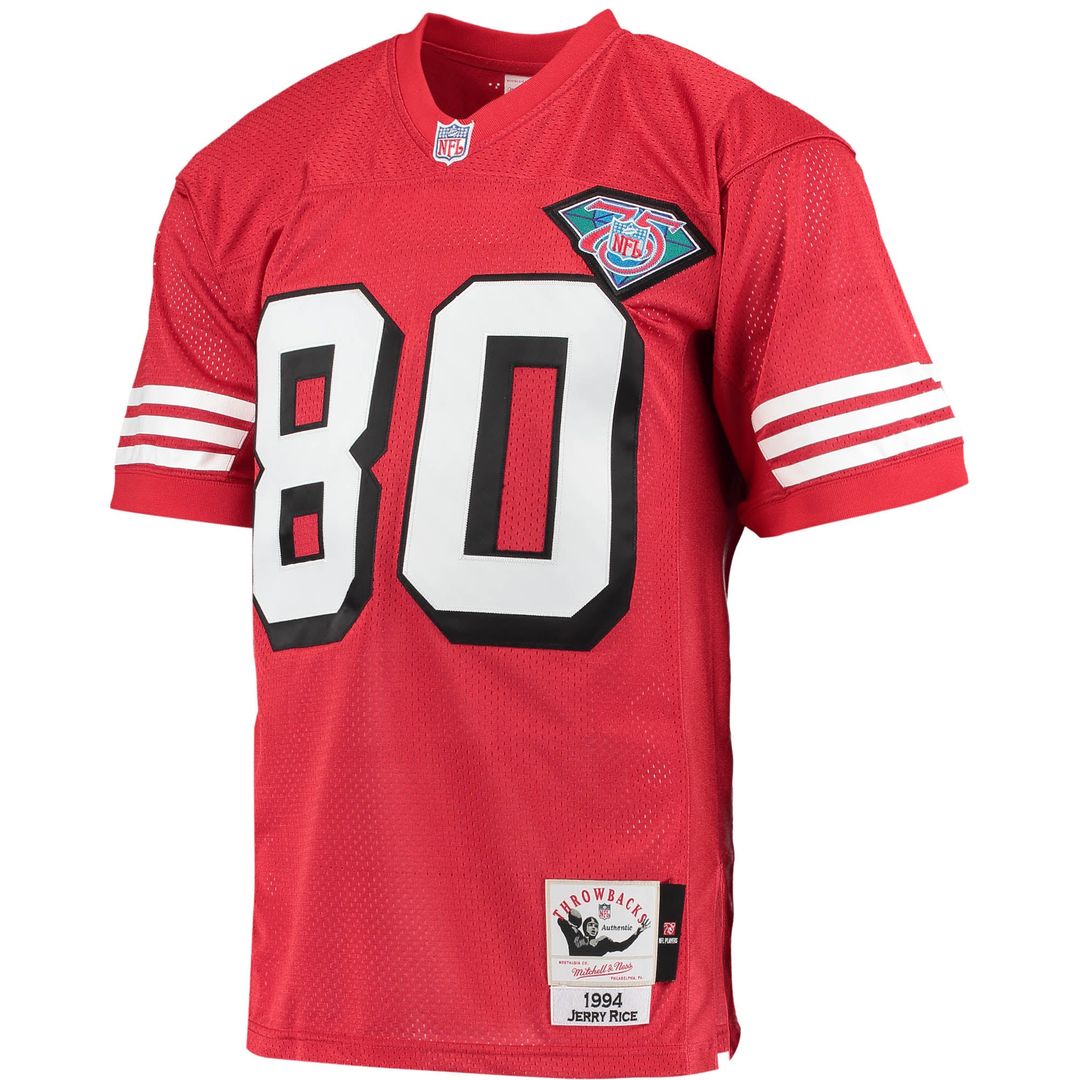 Jerry Rice San Francisco 49ers 1994 Authentic Throwback Jersey - Scarlet