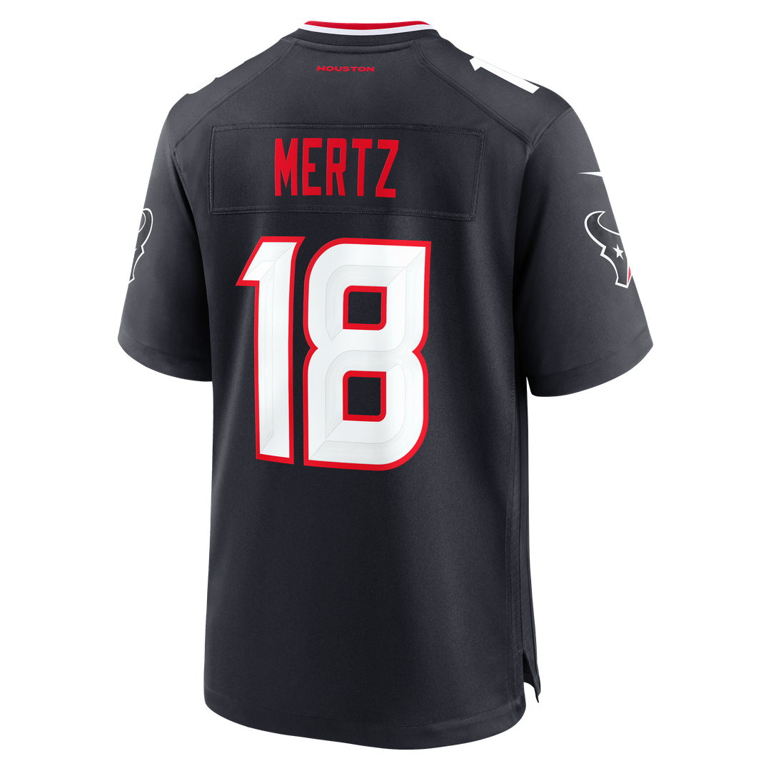 Graham Mertz Houston Texans Game Jersey - Navy