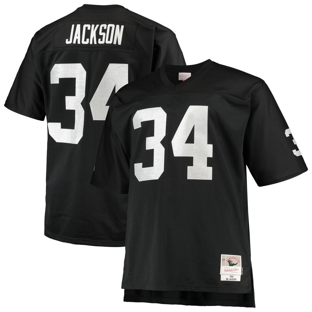 Bo Jackson Las Vegas Raiders Big & Tall 1988 Replica Jersey - White