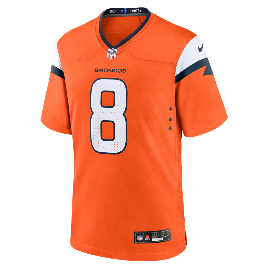 Jarrett Stidham Denver Broncos Game Jersey - Orange