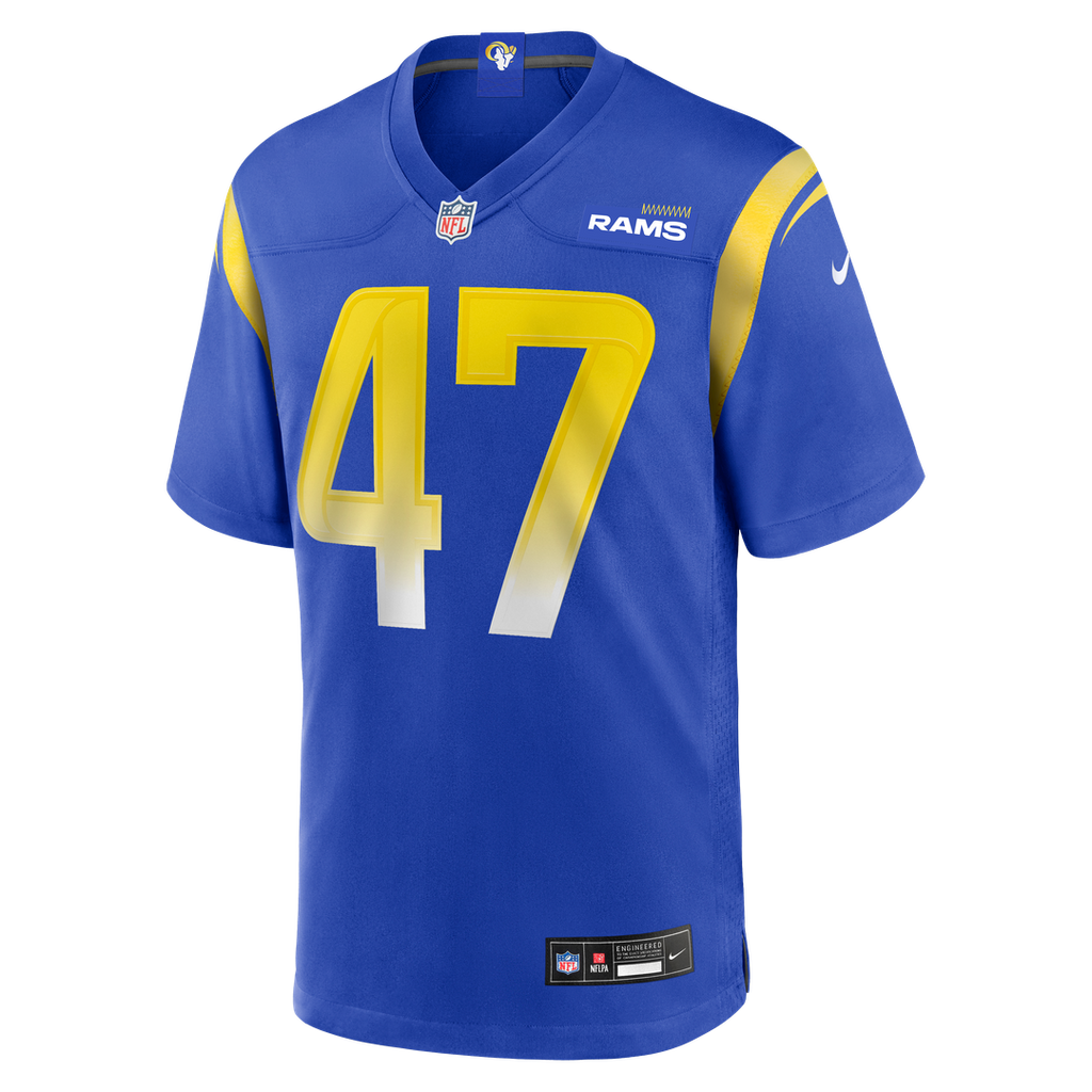 Alex Ward Los Angeles Rams Home Game Jersey - Royal Blue