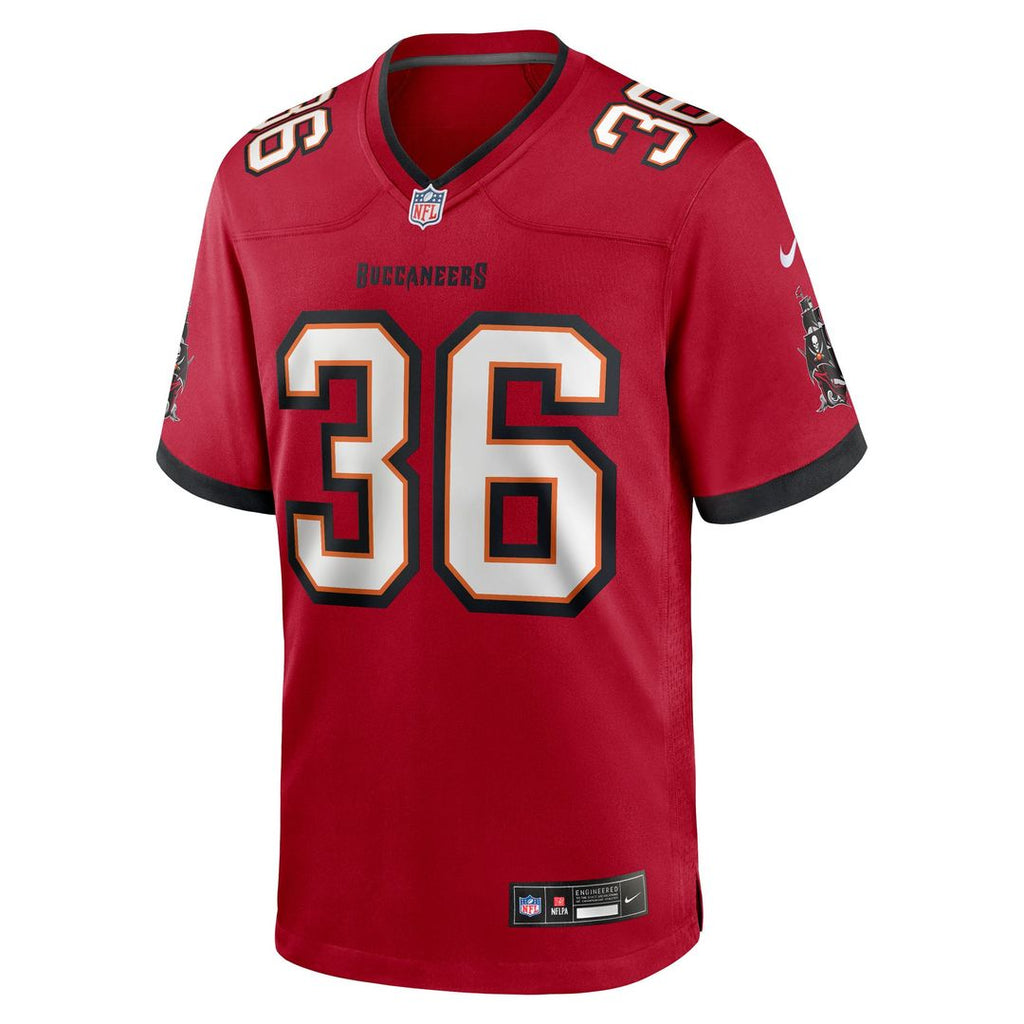 JJ Roberts Tampa Bay Buccaneers Game Jersey - Red