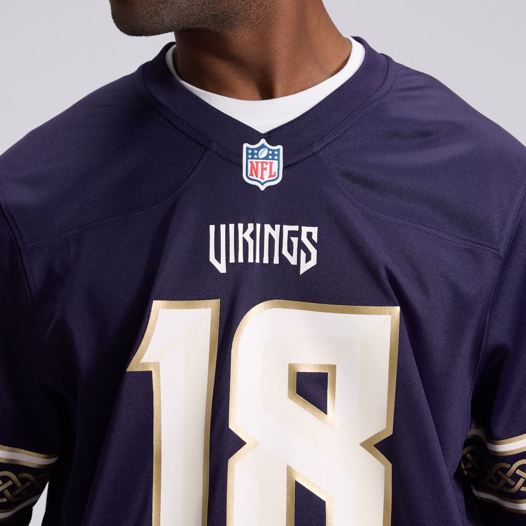 Justin Jefferson Minnesota Vikings 2026 Rivalries Collection Game Jersey - Purple