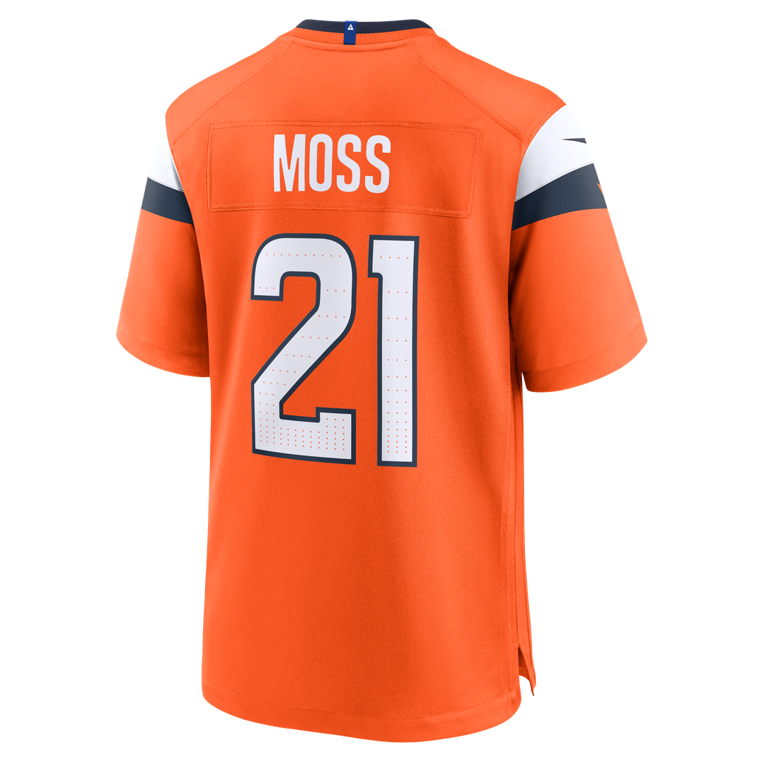 Riley Moss Denver Broncos Game Jersey - Orange