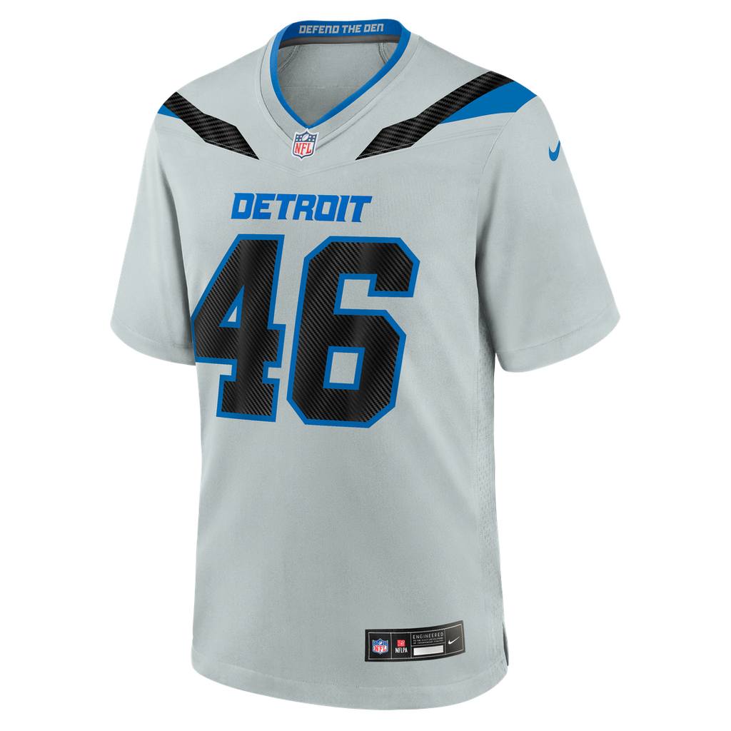 Jack Campbell Detroit Lions 2026 Rivalries Collection Game Jersey - Silver
