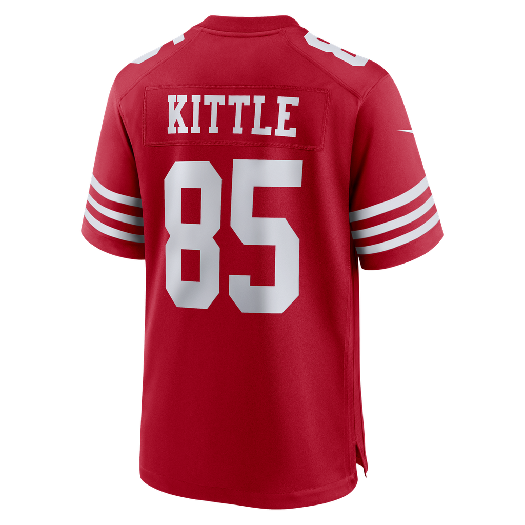 George Kittle San Francisco 49ers 80th Anniversary Game Jersey - Scarlet