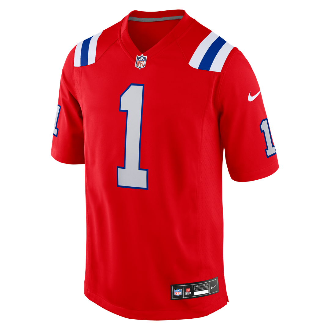A.J. Brown New England Patriots Game Jersey - Navy