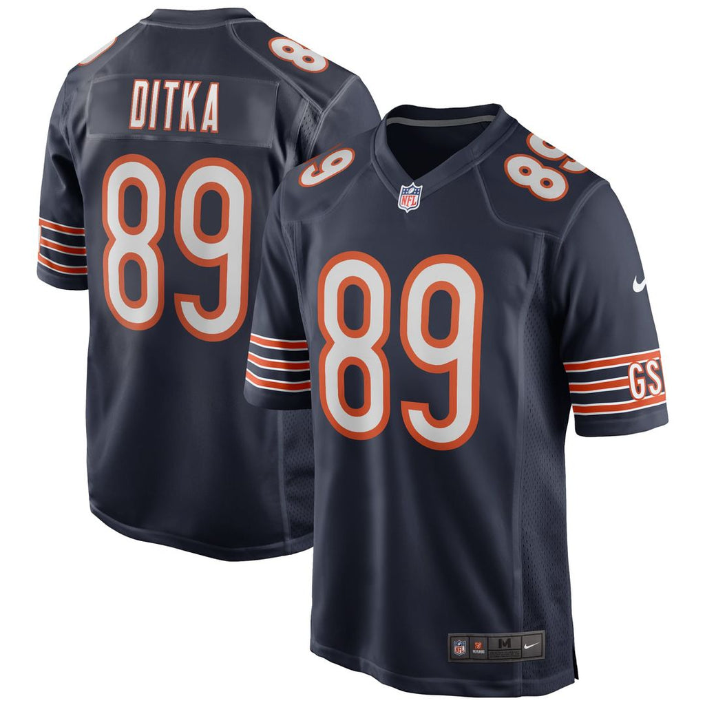 Mike Ditka Chicago Bears Game Jersey - Navy