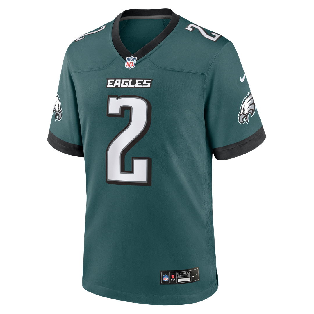 Tariq Woolen Philadelphia Eagles Game Jersey - Midnight Green