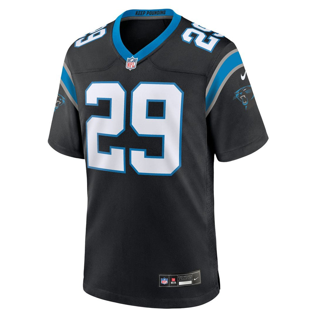 Akayleb Evans Carolina Panthers Game Jersey - Black