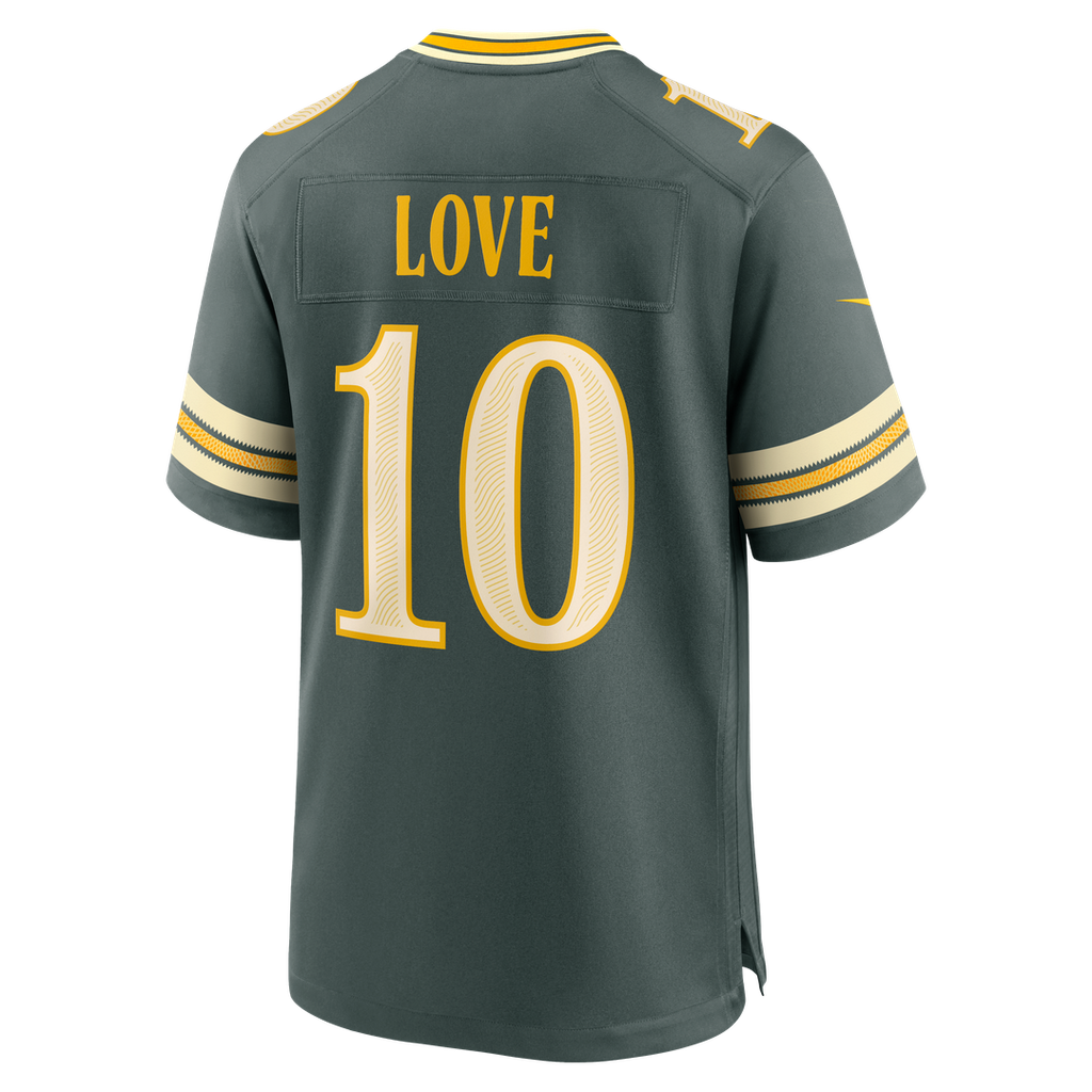 Jordan Love Green Bay Packers 2026 Rivalries Collection Game Jersey - Green
