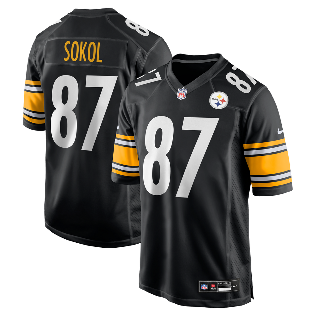 Matt Sokol Pittsburgh Steelers Game Jersey - Black