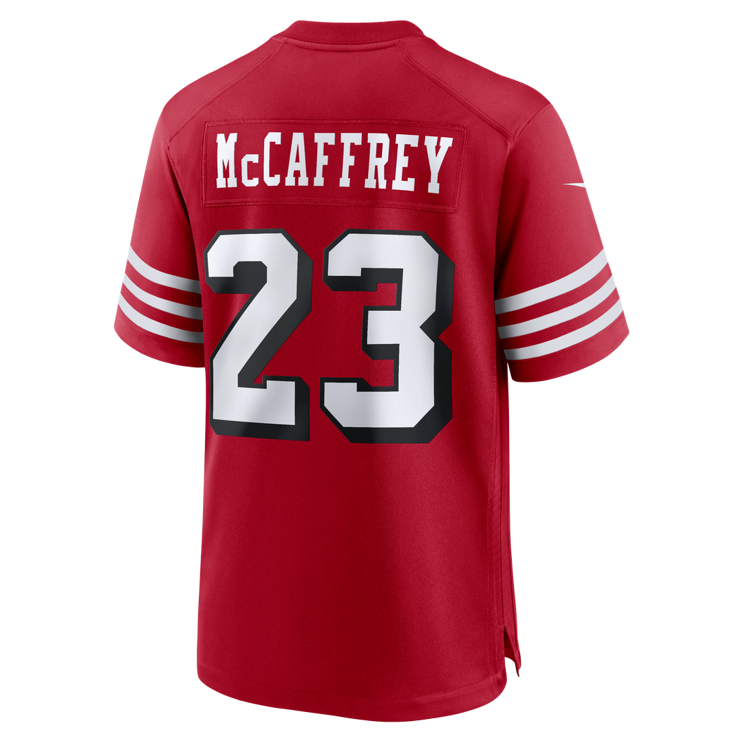 Christian McCaffrey San Francisco 49ers Alternate Game Jersey - Scarlet