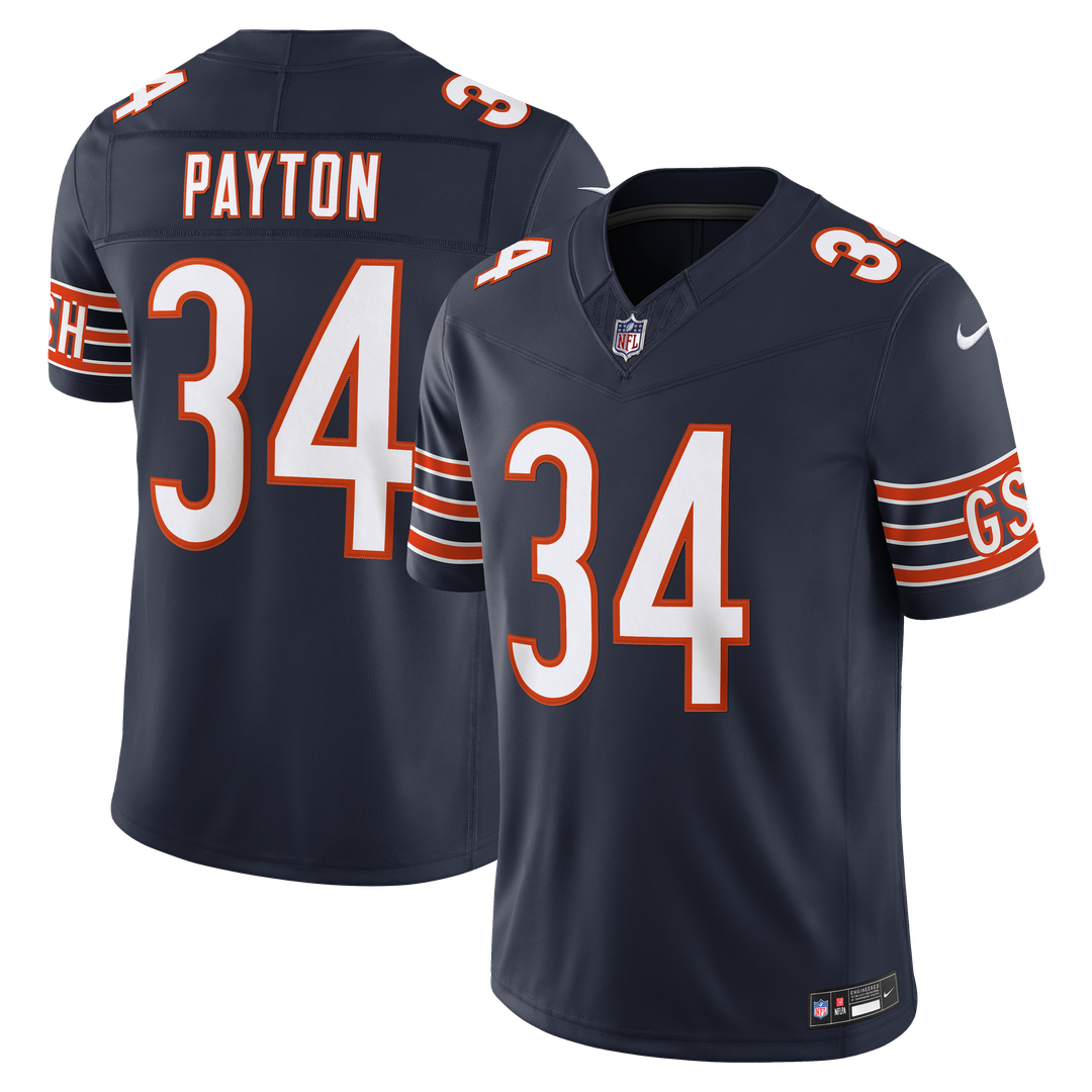 Walter Payton Chicago Bears Vapor F.U.S.E. Stitched Retired Limited Jersey - Navy
