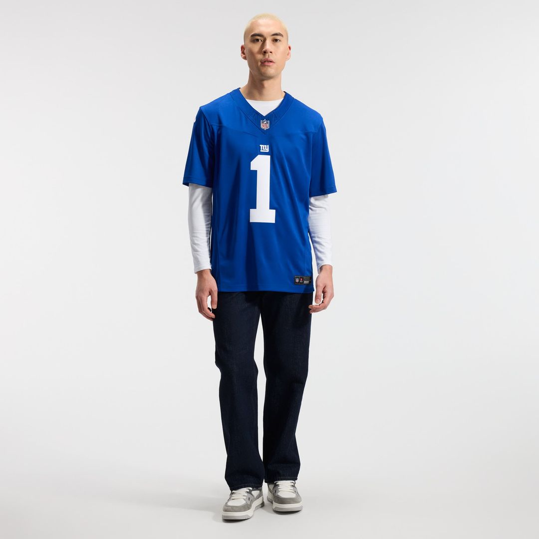 Malik Nabers New York Giants Vapor F.U.S.E. Stitched Limited Jersey - Royal Blue