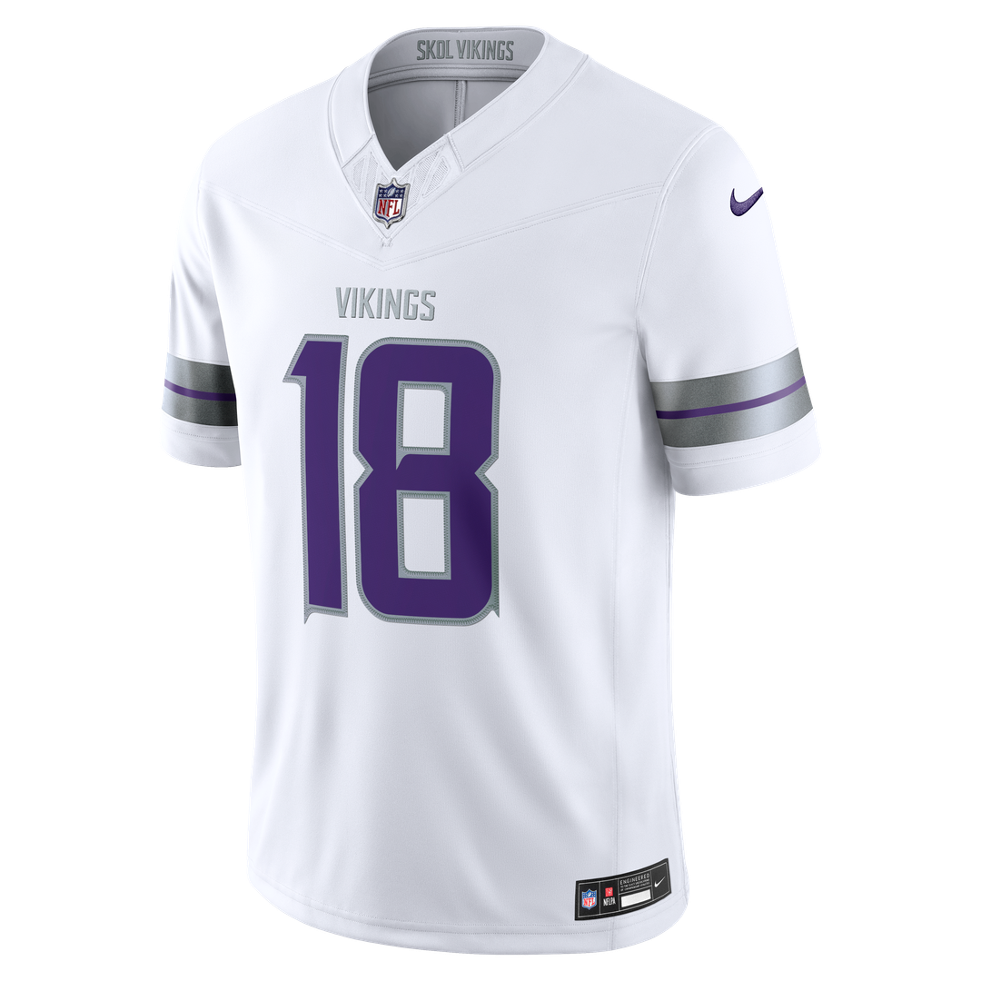 Justin Jefferson Minnesota Vikings Alternate Vapor F.U.S.E. Stitched Limited Jersey - White