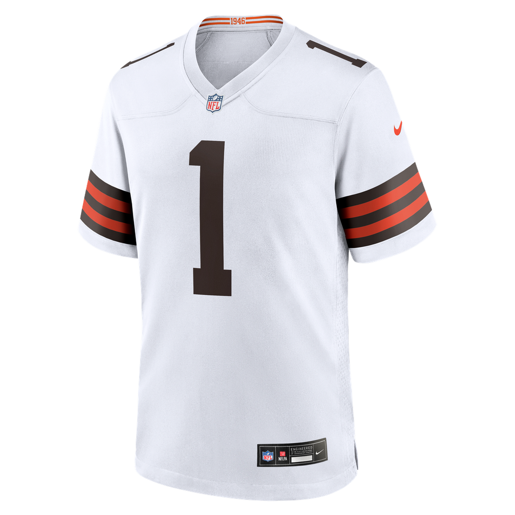 KC Concepcion Jr. Cleveland Browns Game Jersey - White