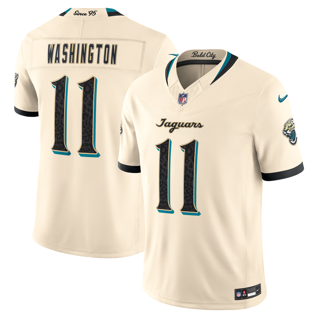 Parker Washington Jacksonville Jaguars 2026 Rivalries Collection Stitched Limited Jersey - Natural